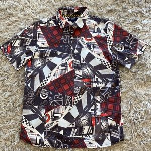 Golf shirt with London print